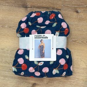 Room Essentials Cherry Patterned Shower Wrap